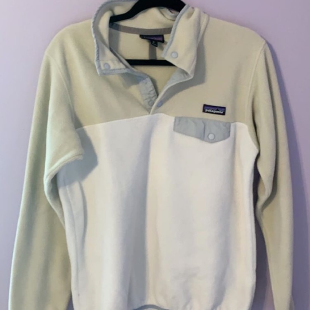 White Patagonia quarter zip